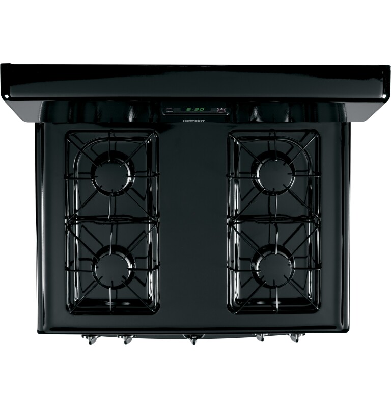 30" Free-Standing Gas Range RGB530DETBB, product image 2 of 8