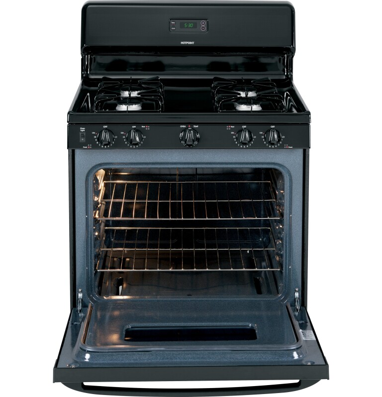 30" Free-Standing Gas Range RGB530DETBB, product image 4 of 8