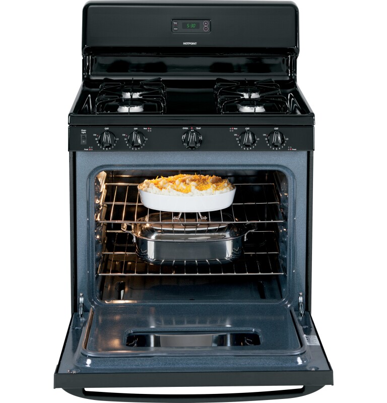30" Free-Standing Gas Range RGB530DETBB, product image 5 of 8