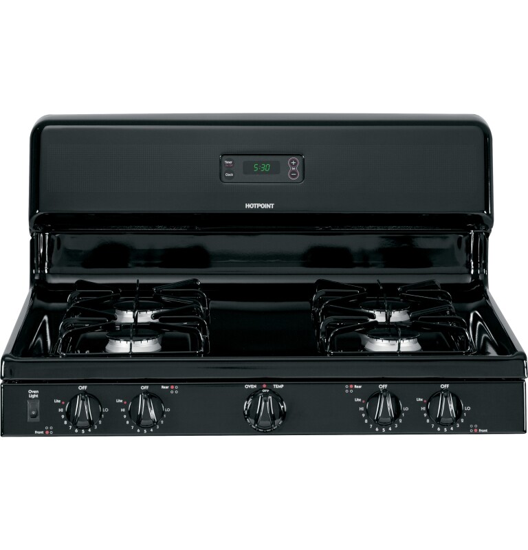 30" Free-Standing Gas Range RGB530DETBB, product image 7 of 8