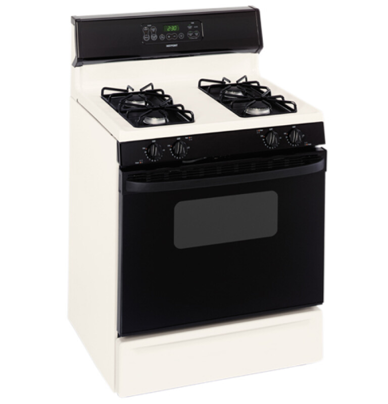 Hotpoint 30" Free-Standing Gas Range Bisque RGB745BEHCT Picture 1
