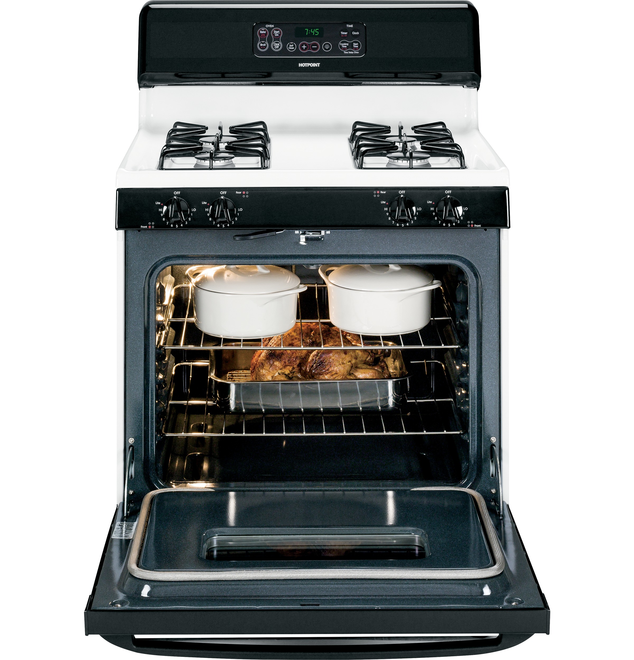 30" Free-Standing Gas Range RGB745DEPWH, product image 3 of 10
