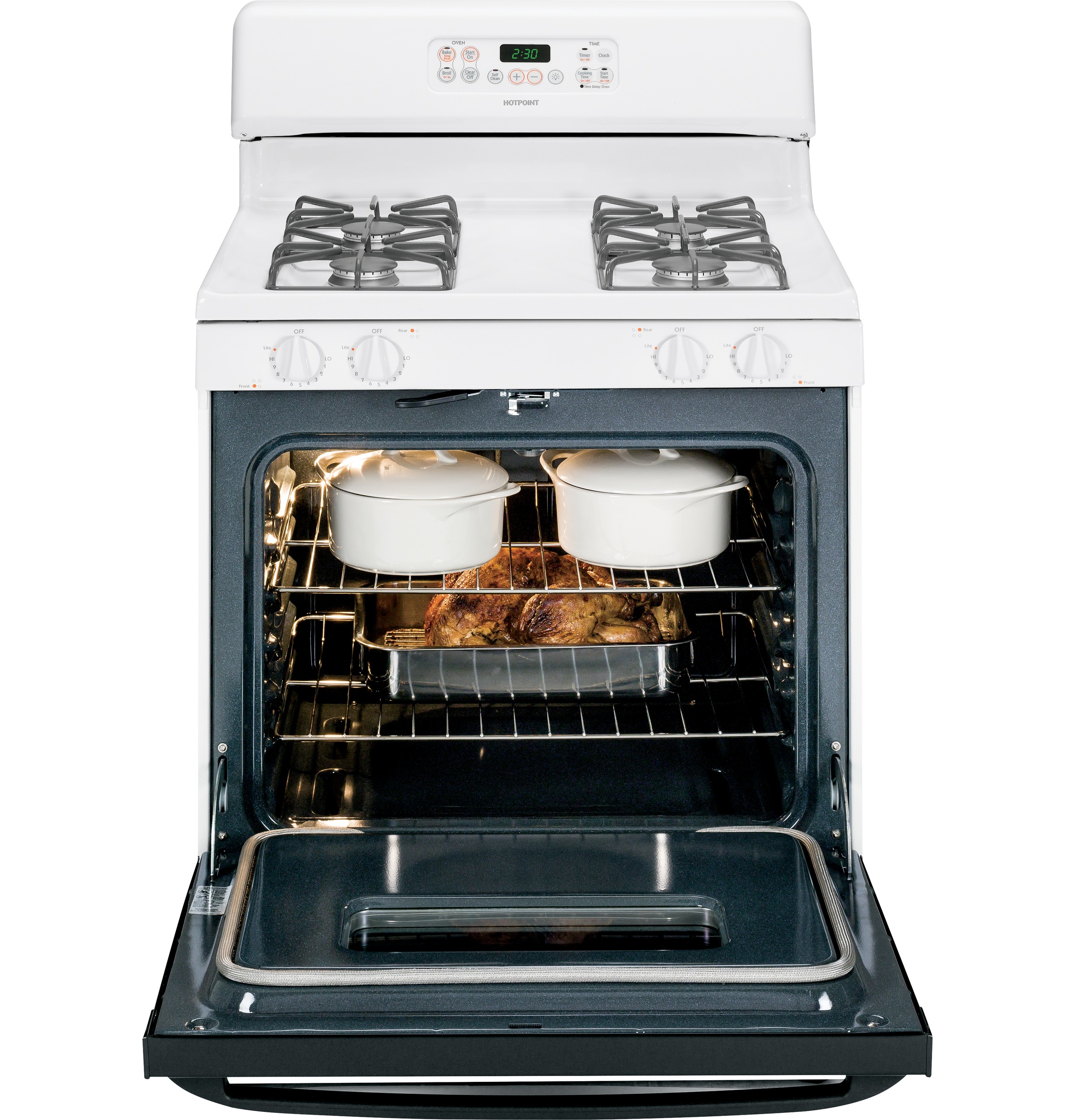 30" Free-Standing Gas Range RGB746DEPWW, product image 6 of 10