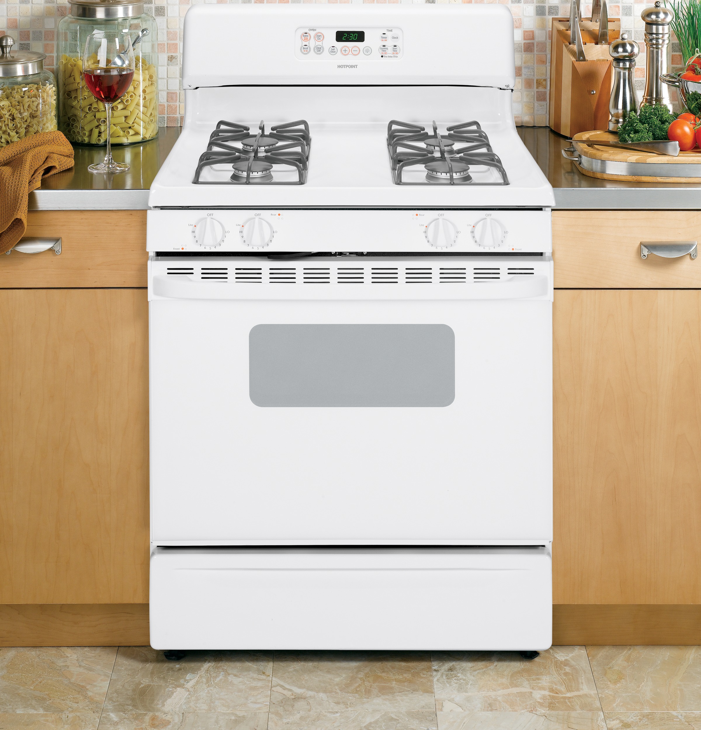 30" Free-Standing Gas Range RGB746DEPWW, product image 8 of 10