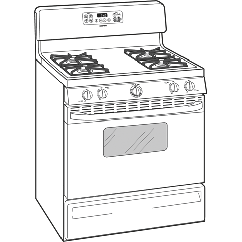 30" Free-Standing Gas Range RGB746DEPWW, product image 9 of 10