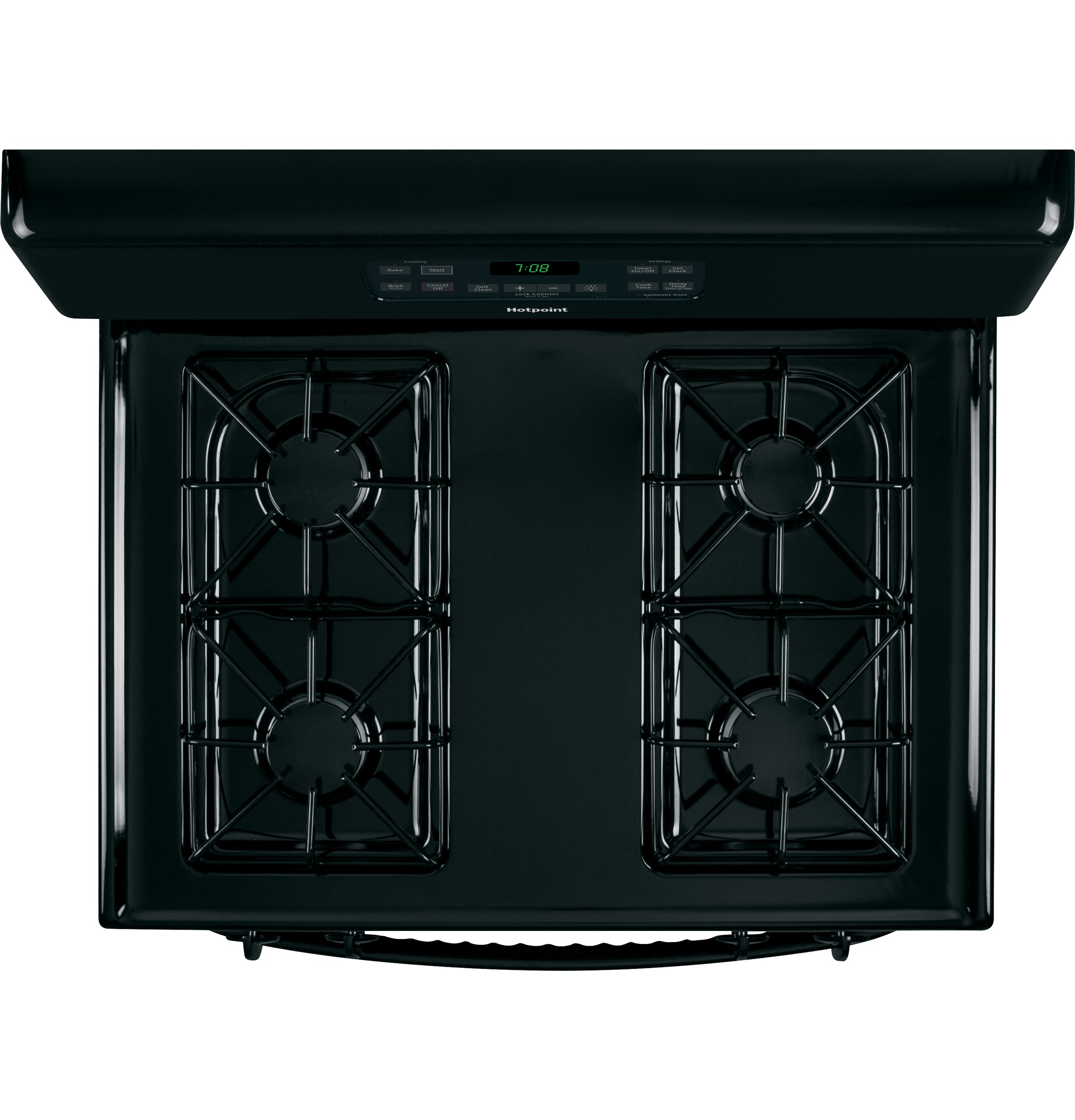 Hotpoint® 30" Free-Standing Gas Range RGB780DEHBB