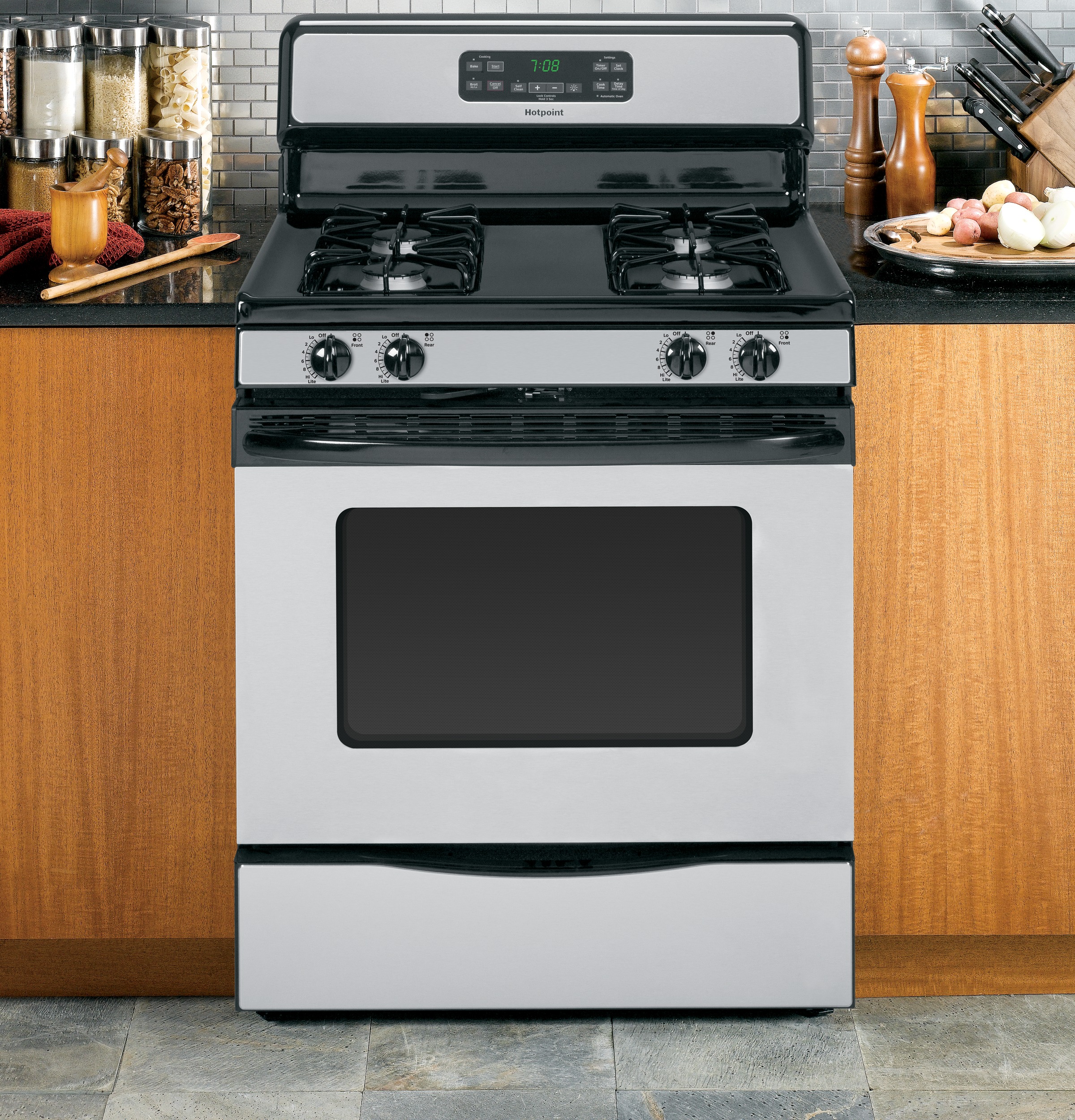 30" Free-Standing Gas Range RGB780REHSS, product image 2 of 11