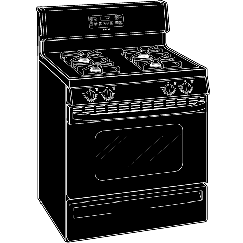 30" Free-Standing Gas Range RGB790BEKBB, product image 2 of 3