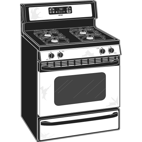 30" Free-Standing Gas Range RGB790SEHSA, product image 4 of 5