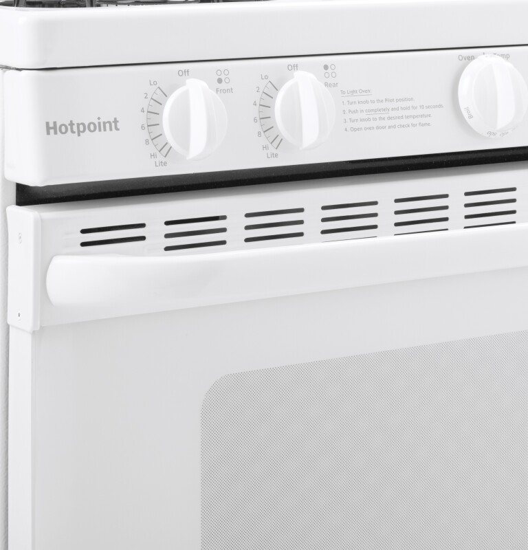 Hotpoint® 30" Free-Standing Gas Range with Cordless Battery Ignition view 8