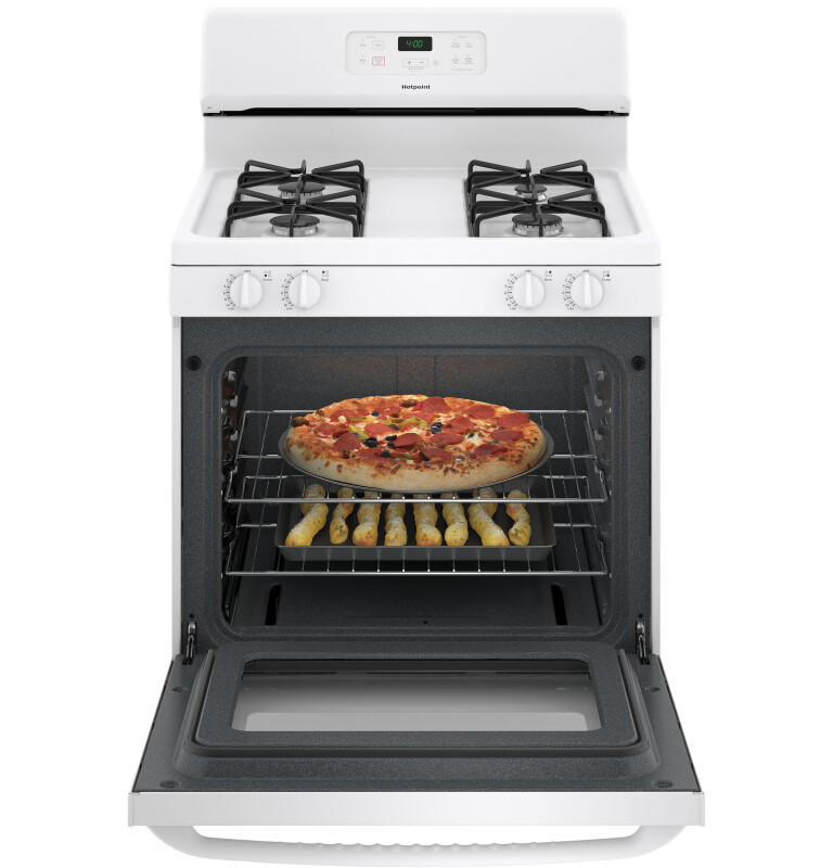 Hotpoint® 30" Free-Standing Standard Clean Gas Range view 5