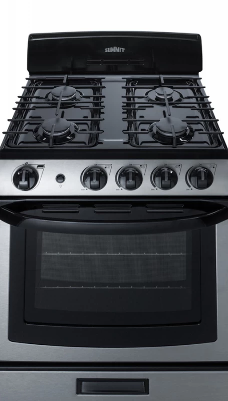 24" Wide Gas Range & Convertible Hood RGH24RSS
