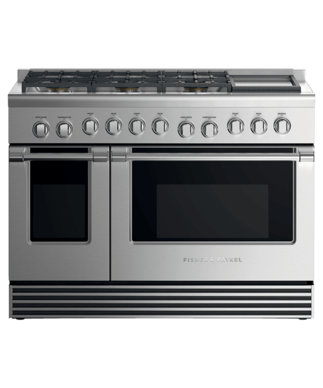 48" Series 7 Professional 6 Burner + Griddle Gas Range, LPG RGV2486GDLN