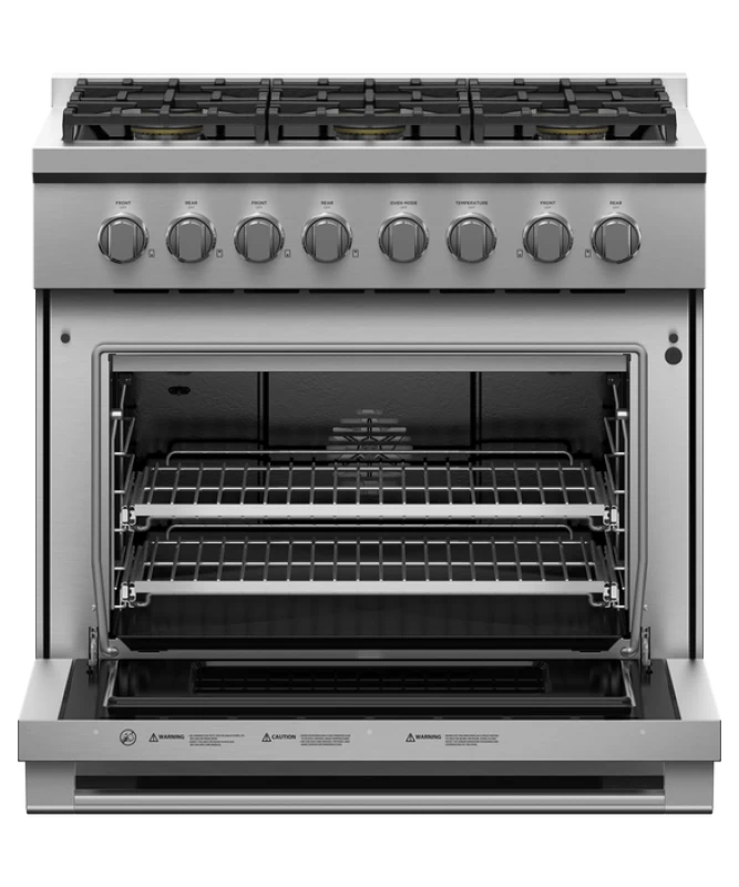 Gas Range, 36", 6 Burners view 2