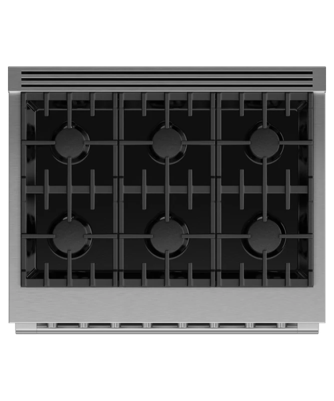 Gas Range, 36", 6 Burners view 3