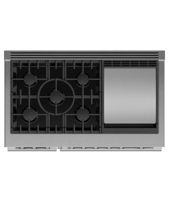 Gas Range, 48", 5 Burners with Griddle view 3
