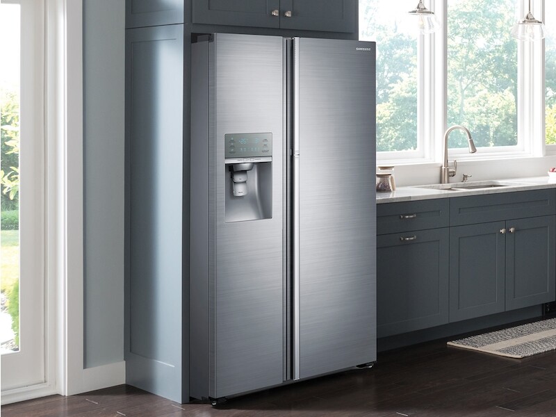22 cu. ft. Food Showcase Counter Depth Side-by-Side Refrigerator with Metal Cooling in Stainless Steel RH22H9010SG