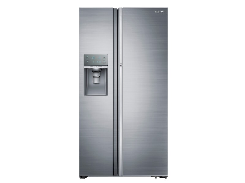 Samsung 22 cu. ft. Food Showcase Counter Depth Side-by-Side Refrigerator with Metal Cooling Stainless Steel RH22H9010SR Picture 1