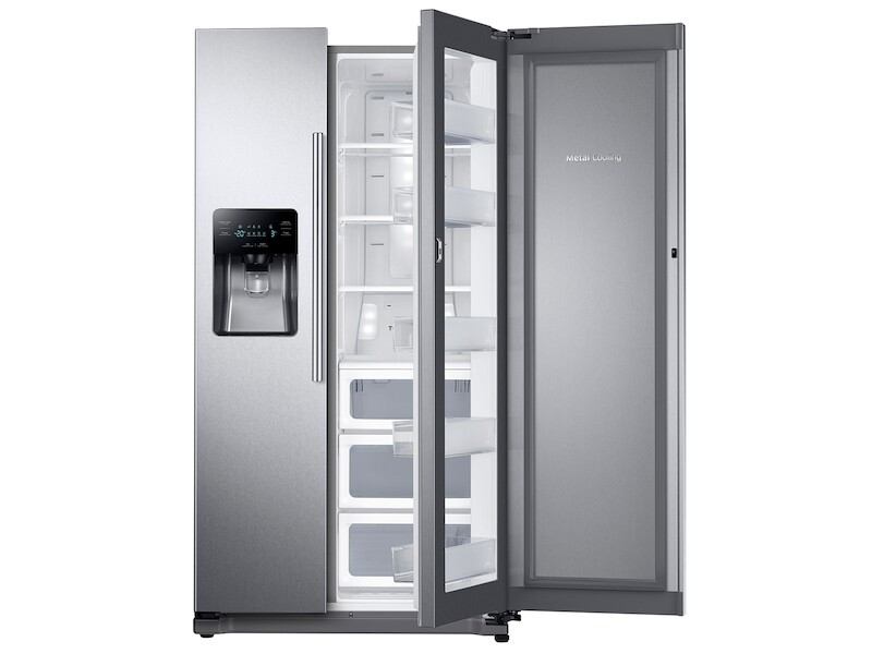 25 cu. ft. Food Showcase Side-by-Side Refrigerator with Metal Cooling in Stainless Steel RH25H5611SG
