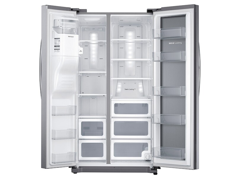 25 cu. ft. Food Showcase Side-by-Side Refrigerator with Metal Cooling RH25H5611SR