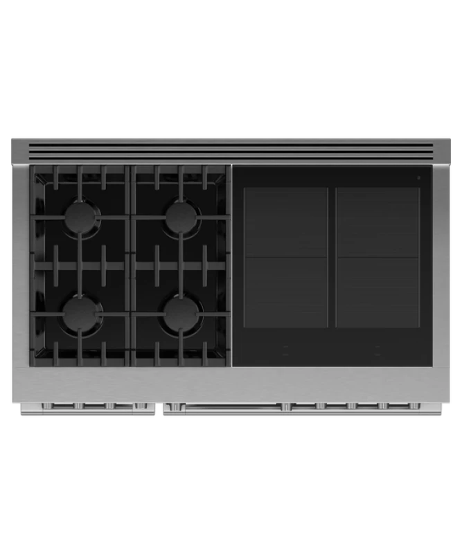 Dual Fuel Range, 48", 4 Burners, 4 Induction Zones, Self-cleaning, LPG view 3