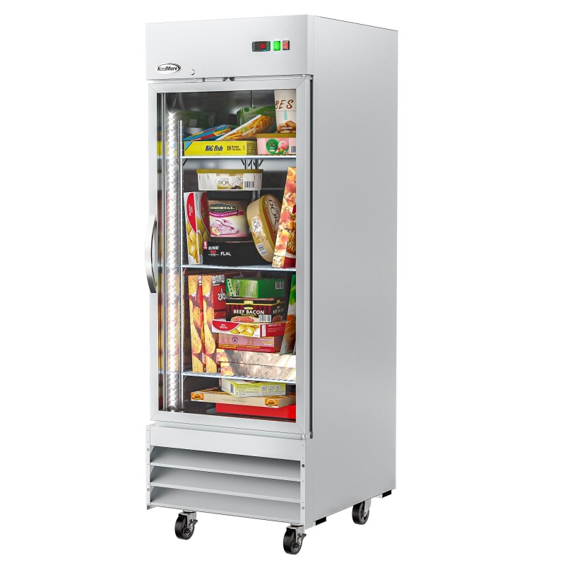 29 in. One Glass Door Reach-In Freezer 23 cu ft RIF1DGD