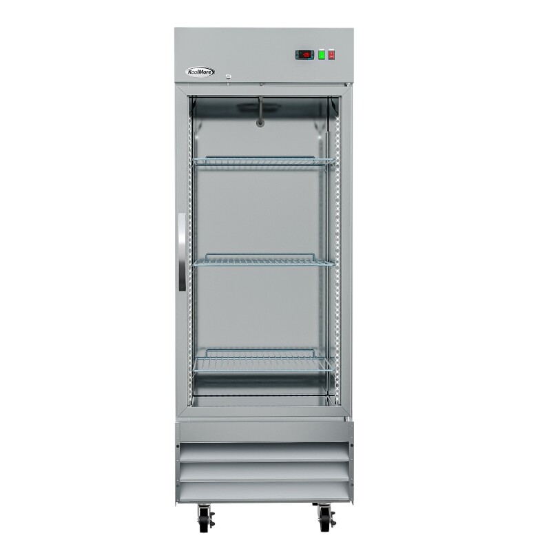 29 in. One Glass Door Reach-In Freezer 23 cu ft RIF1DGD