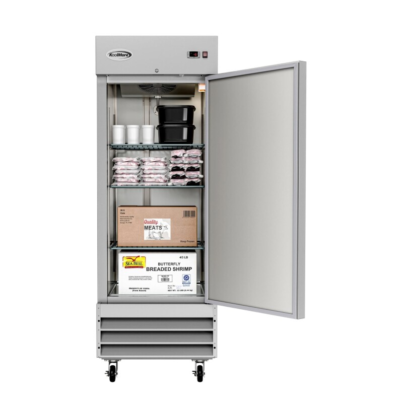 29 in. One-Door Reach-In Freezer 23 cu ft RIF1DSS