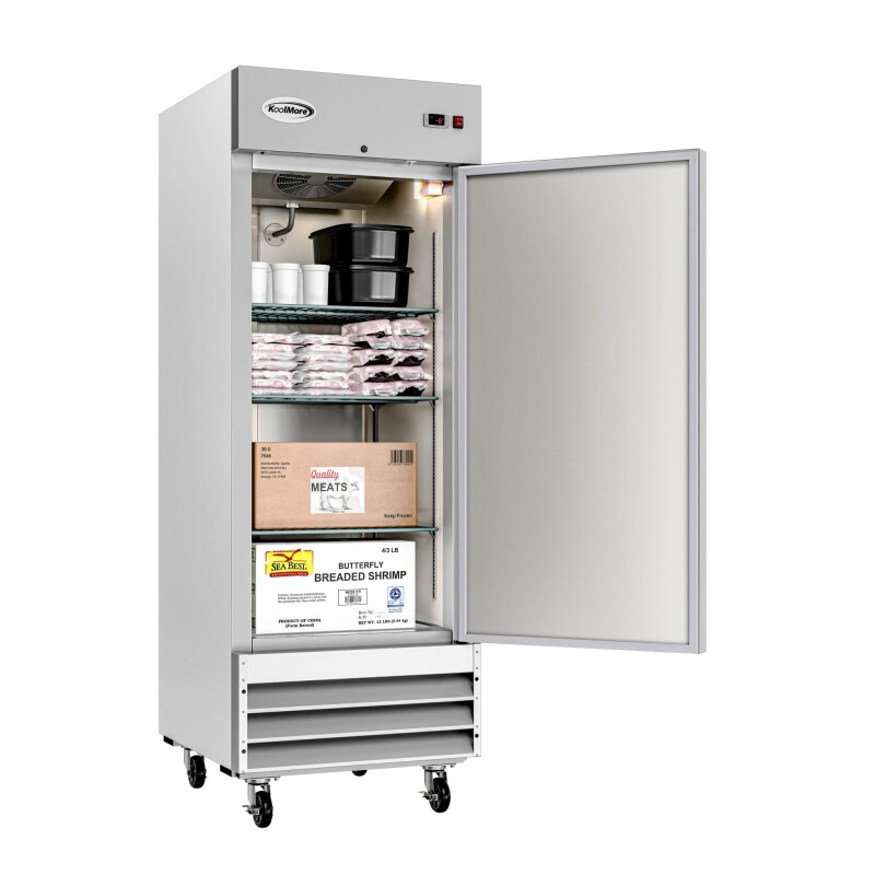 29 in. One-Door Reach-In Freezer 23 cu ft RIF1DSS