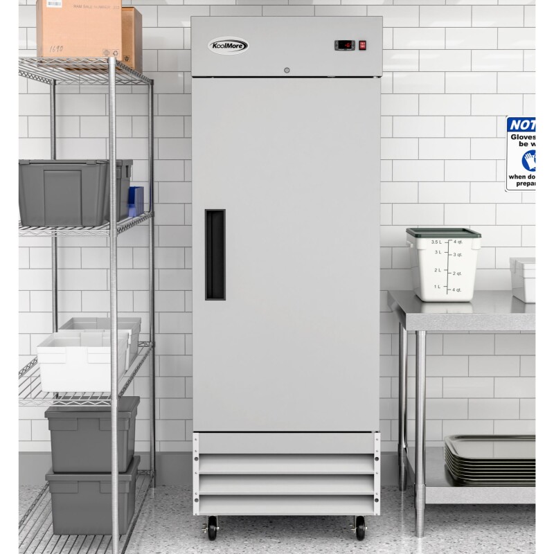 29 in. One-Door Reach-In Freezer 23 cu ft RIF1DSS