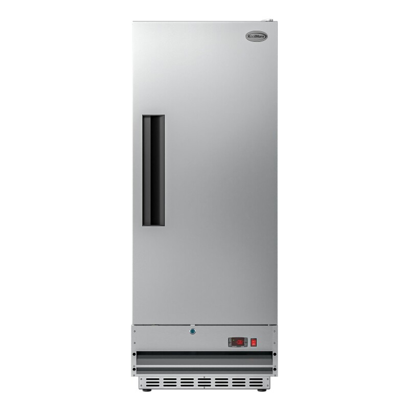 25 in. Commercial Stainless Steel 1-Door Reach-In Freezer, 12 cu. ft RIF1DSS12C