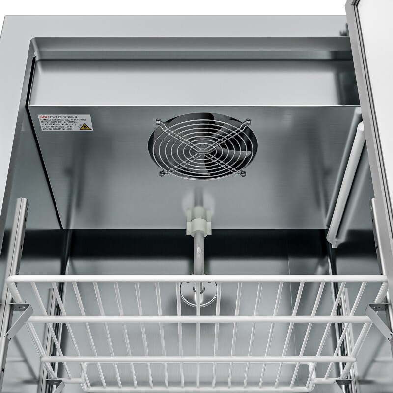 25 in. Commercial Stainless Steel 1-Door Reach-In Freezer, 12 cu. ft RIF1DSS12C