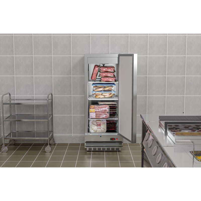 25 in. Commercial Stainless Steel 1-Door Reach-In Freezer, 12 cu. ft RIF1DSS12C