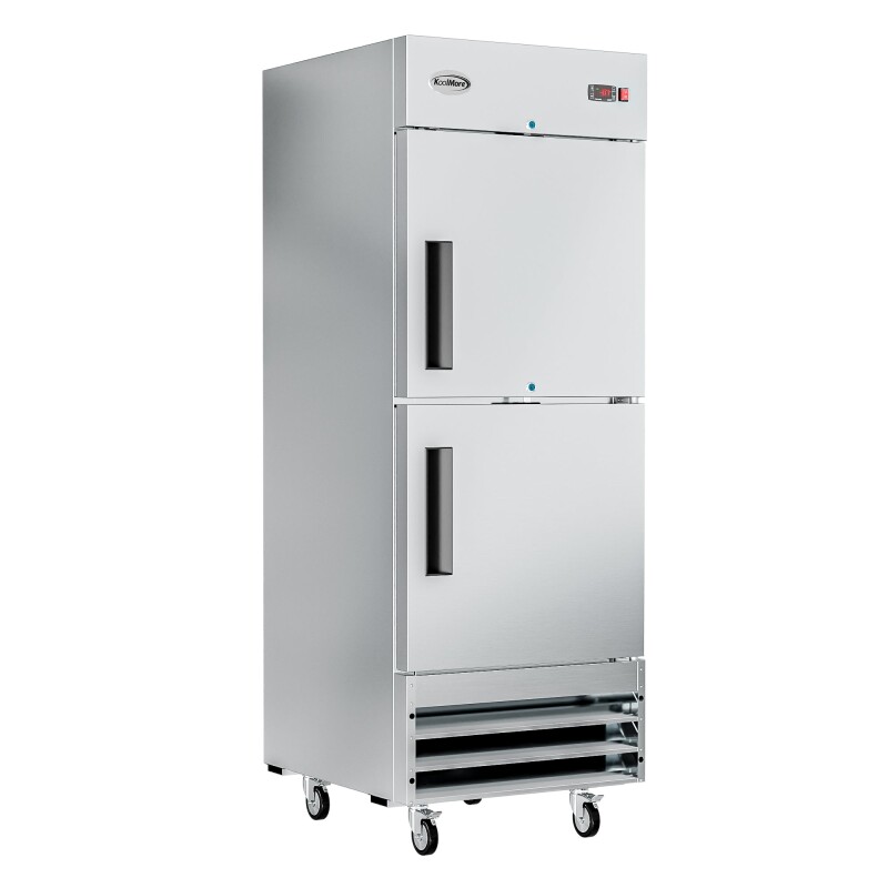 29 in. Commercial Stainless Steel Solid Half Door Reach-In Freezer 23 cu. ft RIF1DSSHD