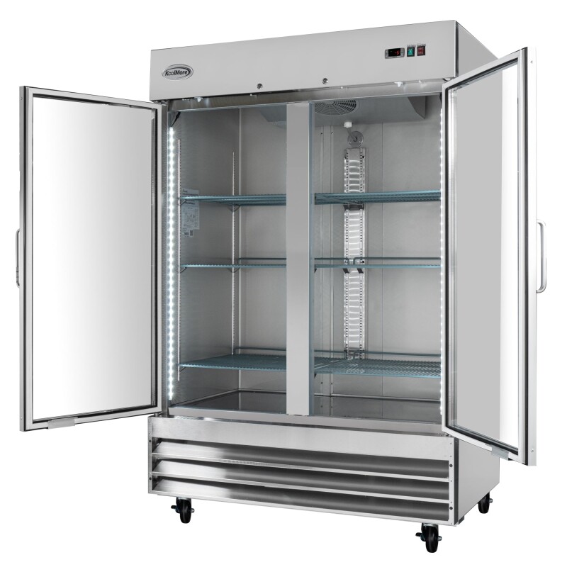 54 in. Two Glass Door Reach-In Freezer 47 cu ft RIF2DGD