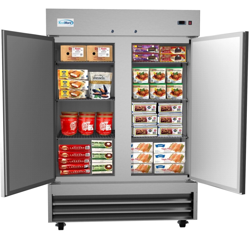 54 in. Two-Door Reach-In Freezer 47 cu ft RIF2DSS