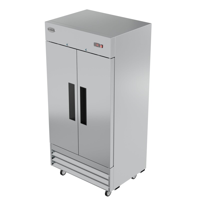 39 in. Commercial Stainless Steel 2-Door Reach-In Freezer, 30 cu. ft RIF2DSS35C