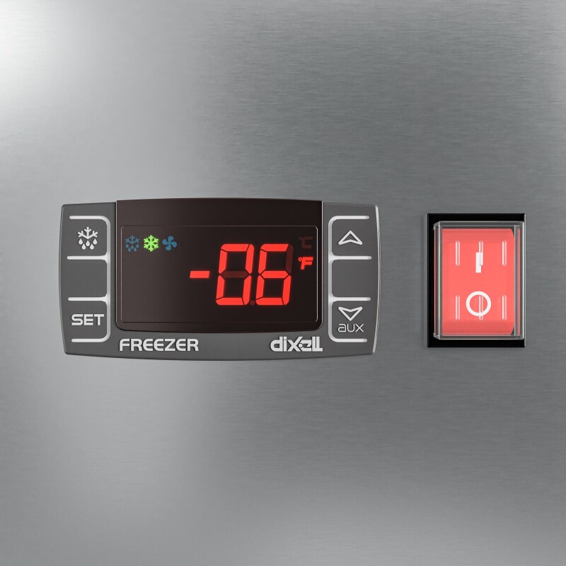 39 in. Commercial Stainless Steel 2-Door Reach-In Freezer, 30 cu. ft RIF2DSS35C