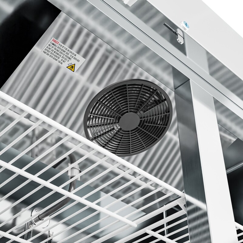 54 in. Commercial Stainless Steel Solid Half Door Reach-In Freezer, 47 cu. ft RIF2DSSHD