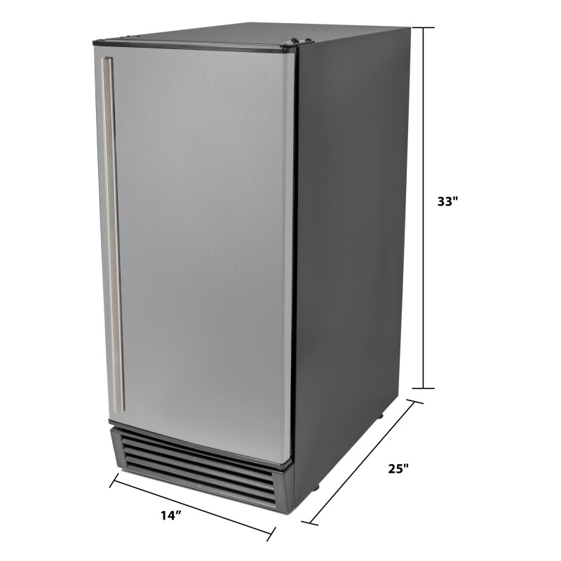 15" Built-in or Freestanding Ice Maker RIM49U3SIS, product image 8 of 8