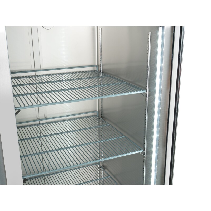 29 in. One Glass Door Reach-In Refrigerator, 21 Cu. Ft. in Stainless-Steel RIR1DGD
