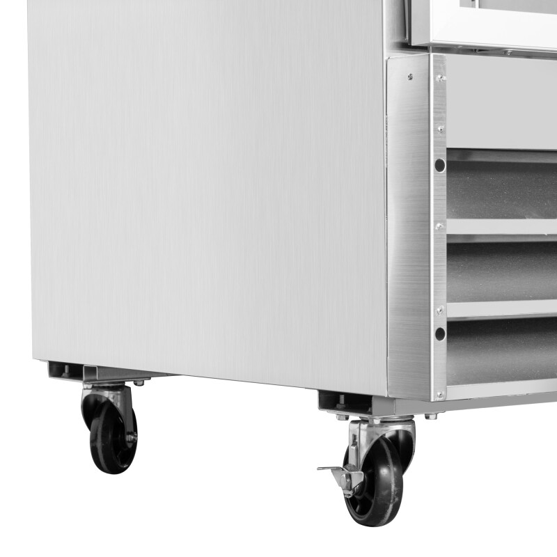 29 in. One Glass Door Reach-In Refrigerator, 21 Cu. Ft. in Stainless-Steel RIR1DGD