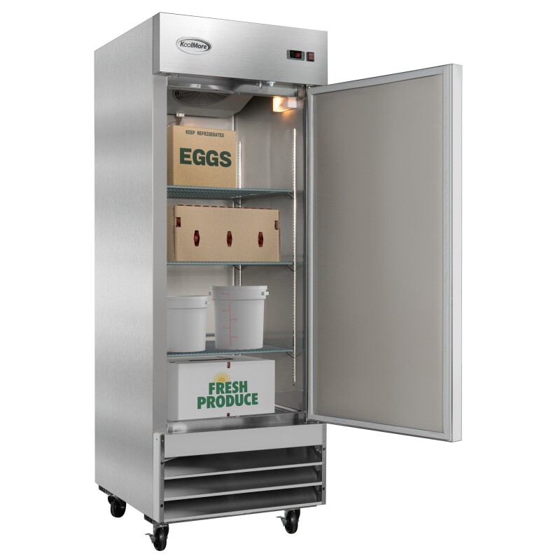 29 in. One Door Commercial Reach-in Refrigerator, 23 cu. ft. in Stainless-Steel RIR1DSS, product image 3 of 13