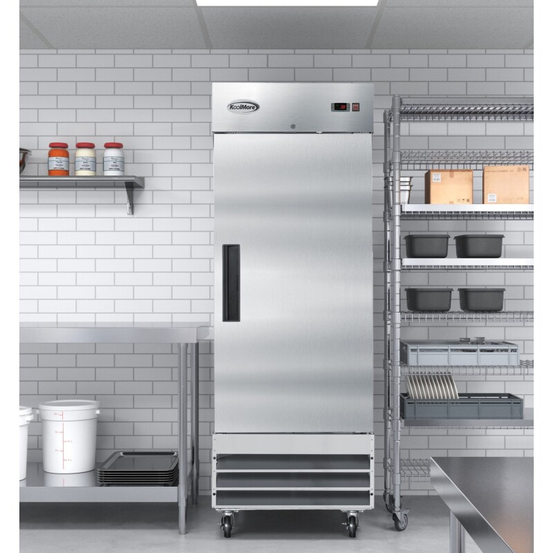 29 in. One Door Commercial Reach-in Refrigerator, 23 cu. ft. in Stainless-Steel RIR1DSS, product image 6 of 13