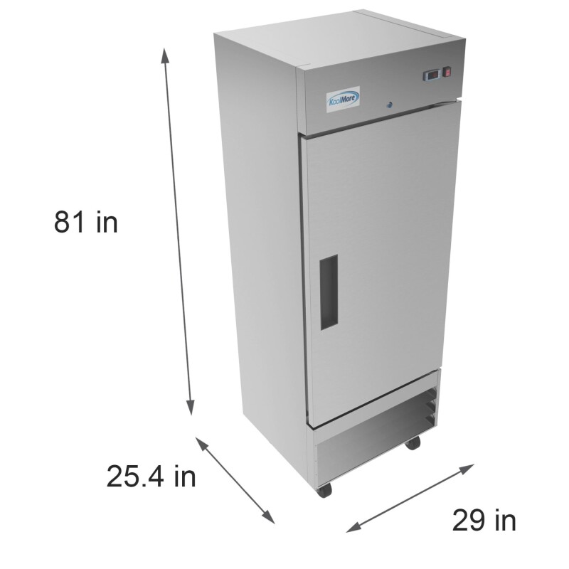 29 in. One-Door Reach-In Refrigerator - 15.5 Cu Ft RIR1DSS19C, product image 6 of 10