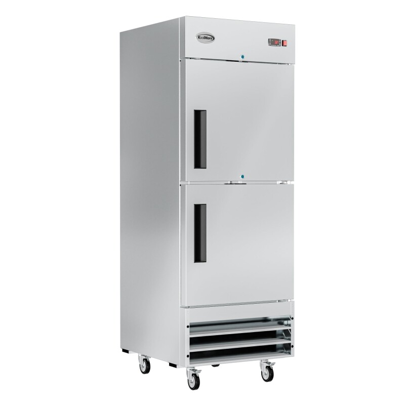29 in. Commercial Stainless Steel Solid Half Door Reach-In Refrigerator, 23 cu. ft RIR1DSSHD