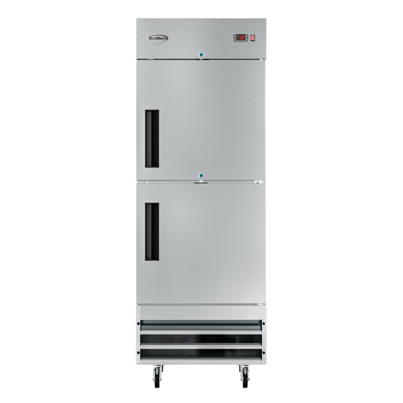29 in. Commercial Stainless Steel Solid Half Door Reach-In Refrigerator, 23 cu. ft RIR1DSSHD
