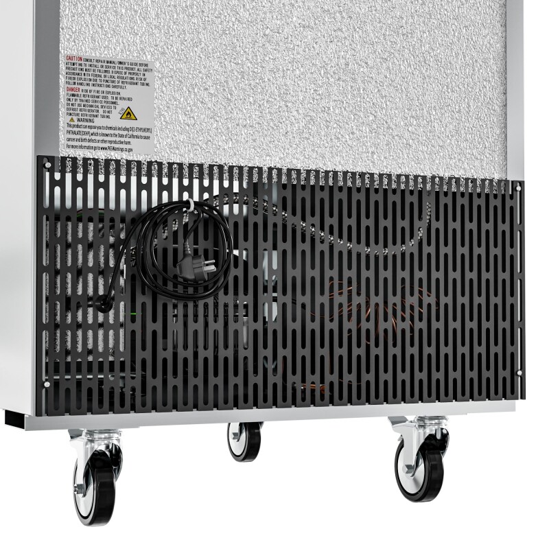 29 in. Commercial Stainless Steel Solid Half Door Reach-In Refrigerator, 23 cu. ft RIR1DSSHD