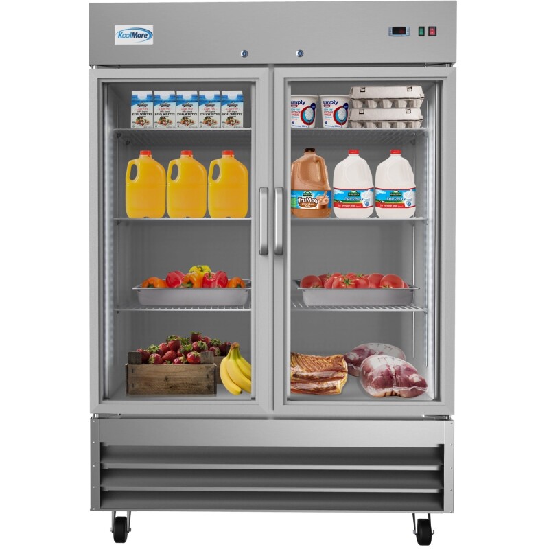 54 in. Two-Door Reach-In Refrigerator - 47 Cu Ft RIR2DGD