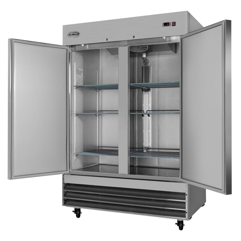 54 in. Two-Door Reach-In Refrigerator - 47 Cu Ft RIR2DSS